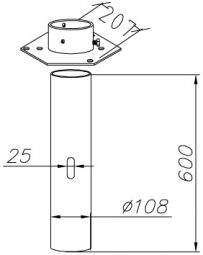 Norlys Adapter Betongfundament 108