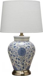 Fang Hong Bordslampa porslin vit/blå 58cm PR Home