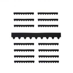15-pack Gräskantlist svart byggbar 119cm