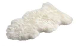 Lammullsfäll Maori i natural vit Skandilock
