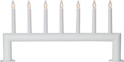 Adventsljusstake Circum trä vit 58cm