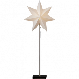 Totto Adventsstjärna på fot svart 80cm Star Trading