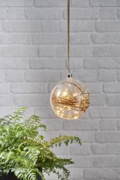 Glow Glasdekoration kula klart glas 20cm