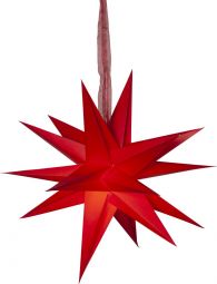 December Pappersstjärna röd 45cm
