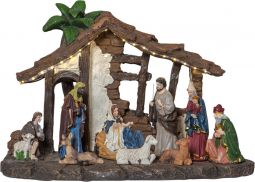 Panorama Nativity brun 37cm