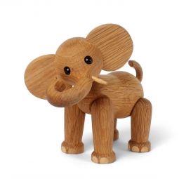 Ollie Elefant Trädekoration 15cm Ek/Lönn