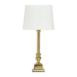 PR Home Linne fönsterlampa guld/vit 46cm