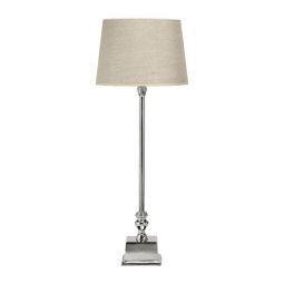 PR Home Linne bordslampa silver/beige 80cm