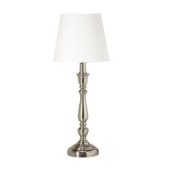 PR Home Therese bordslampa silver/vit 70cm
