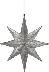 Capella Adventsstjärna svart nickel 40cm