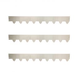 3-pack Gräskantlist galv/zink byggbar 119cm