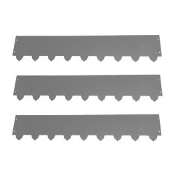 3-pack Gräskantlist XL galv/zink byggbar 119cm