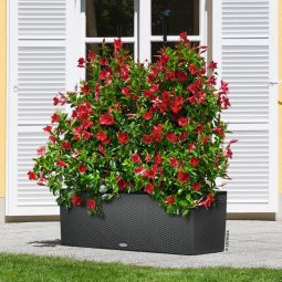 Självvattnande Blomlåda Trio Cottage 40 granit L 130cm