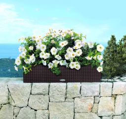 Självvattnande Blomlåda Balconera Cottage 80cm  moccabrun