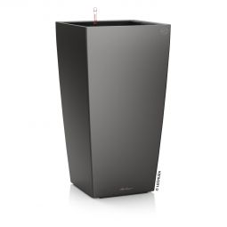 Självvattnande Kruka Cubico 30 charcoal metallic H56cm