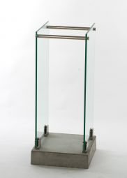 Tidningsställ i glas 32x75cm Swelek