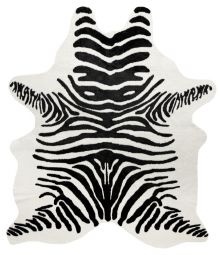 Kohud fake Victor zebra svart/vit 150x200cm Skinnwille
