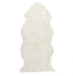 Skinnwille korthårigt fårskinn Curly beige/moonlight 135cm