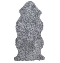 Skinnwille korthårigt fårskinn Curly charcoal/grå 135cm