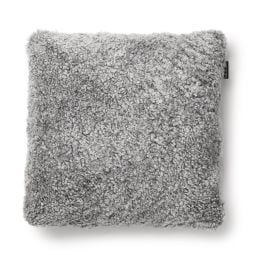 SkinnWille Kuddfodral fårskinn Curly charcoal/grå 45x45cm