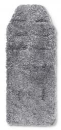 Barnvagnsdyna lammskinn charcoal/grå 75cm