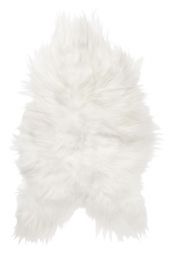 Skinnwille isländskt fårskinnsfäll Molly vit 90cm