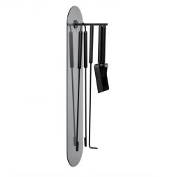 Ashi Kaminverktyg Vägg 86cm Svart 5 Delar