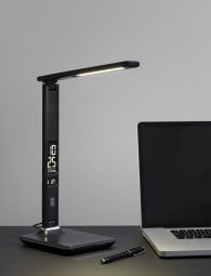 Halo Design Office Watch & Light Skrivbordslampa svart 34cm