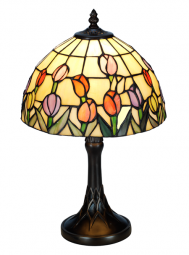 Nostalgia Design Tulipana Tiffany bordslampa 39cm