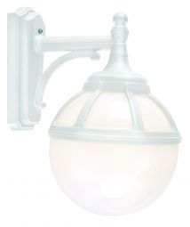 Norlys Bologna vägglampa E27 vit, opal glas