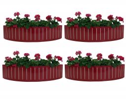 Ventura Funky Röd Blomlåda 4-pack