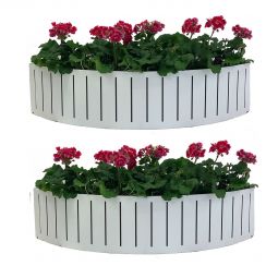 Blomlåda Ventura Funky Vit 90cm 2-pack