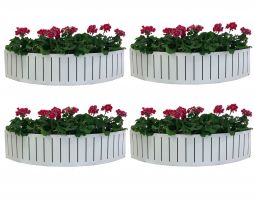 Blomlåda Ventura Funky Vit 90cm 4-pack