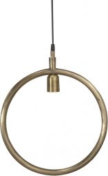 Circle fönsterlampa i metall industri råmässing 35cm