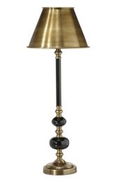 Bordslampa Abbey 58 cm svart/mässing