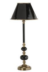 Bordslampa Abbey 58 cm svart/mässing