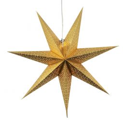 Dot 70cm pappersstjärna guld