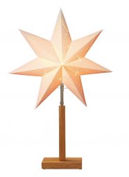 Karo mini stjärna på fot 55cm vit
