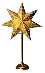 Antique stjärna på fot guld 55cm