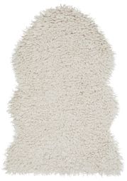 Fårskinnsfäll imitation Wooly ljusbeige 60x90cm