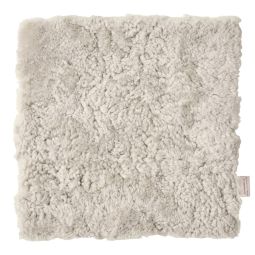 Skinnwille fårskinnssits Curly sand 40x40cm