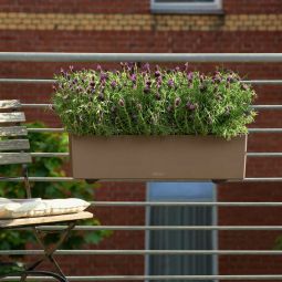 Lechuza Självvattnande Blomlåda Balconera Color 80 nötbrun