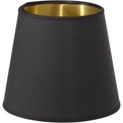 Mia Lampskärm Metallinsida svart/guld 17cm PR Home