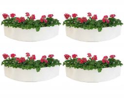 Blomlåda Ventura Plain Vit 90cm 4-pack 