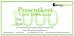 Presentkort StayHome värde 1000kr