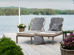 Fårskinnsfäll fake Lumme grå 60x180cm