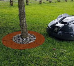 Trädring för robotgräsklippare 60cm rålpåt brun