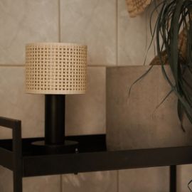 Bordslampa Tiara laddbar svart 24cm