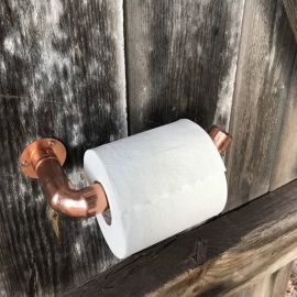 Toalettpappershållare koppar