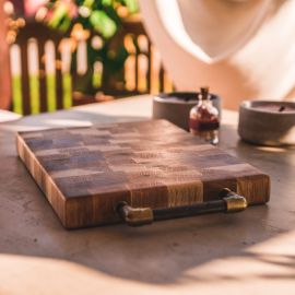 Skärbräda massiv ek 35x25x4cm